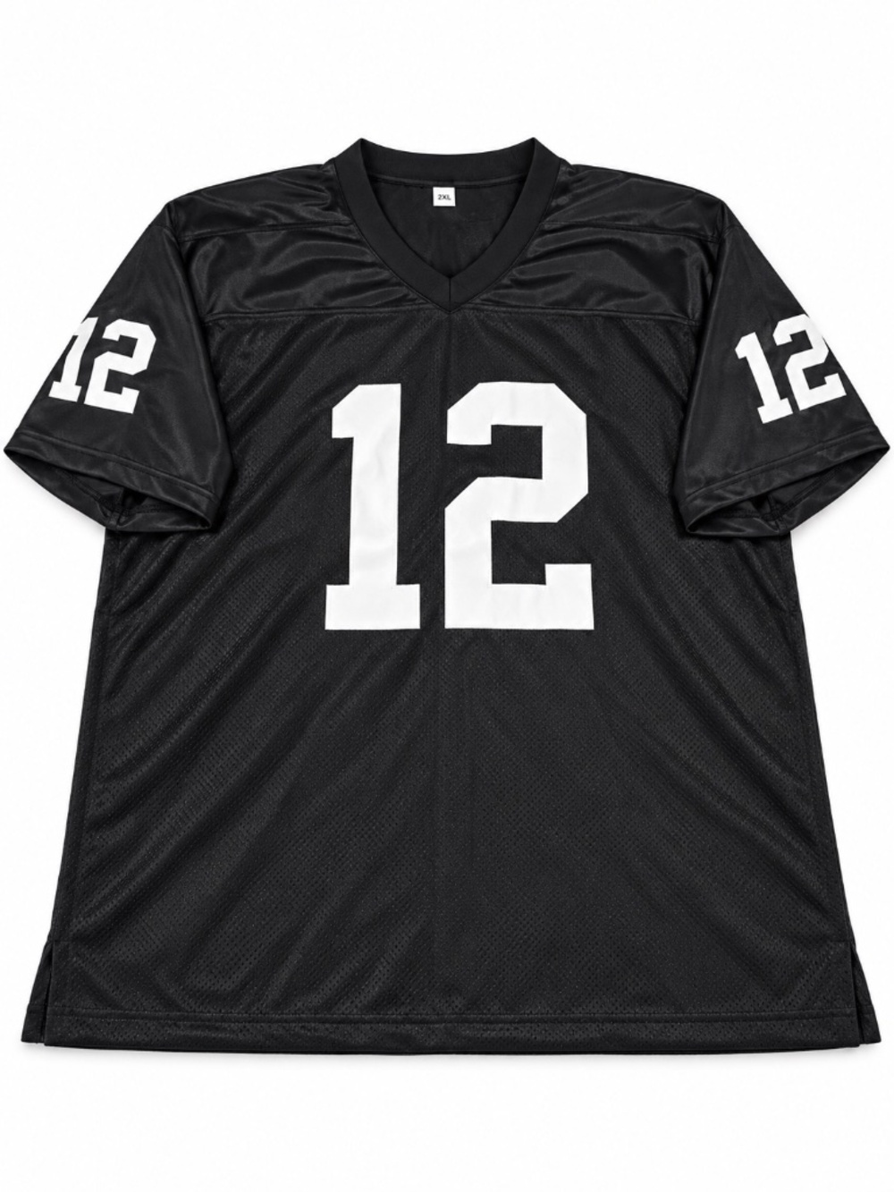 Men’s Oakland Raiders Ken Stabler #12 Black Football Jersey 2XL